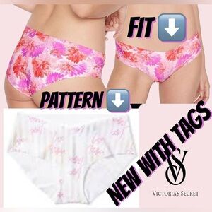 VS | No-Show Hiphugger Panty hiphugger panty "Love Victoria" print | M | NWT